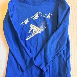 Crewcuts Kids Blue Mountain Ski Long Sleeve Tee